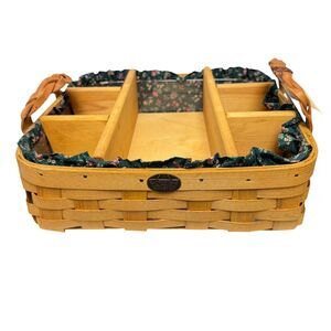 Peterboro Basket Buffet Server Divider Insert Liner Country Farmhouse Potluck
